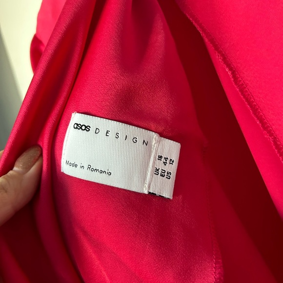 Open back Red Wrap Dress from Asos - Picture 3 of 4